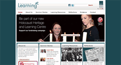 Desktop Screenshot of holocaustlearning.org
